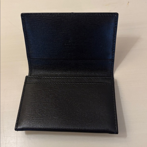 GUCCI BLACK LEATHER CARDHOLDER - Picture 5 of 12